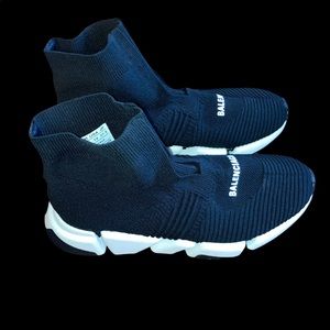 Black and white Balenciaga “sock” sneakers